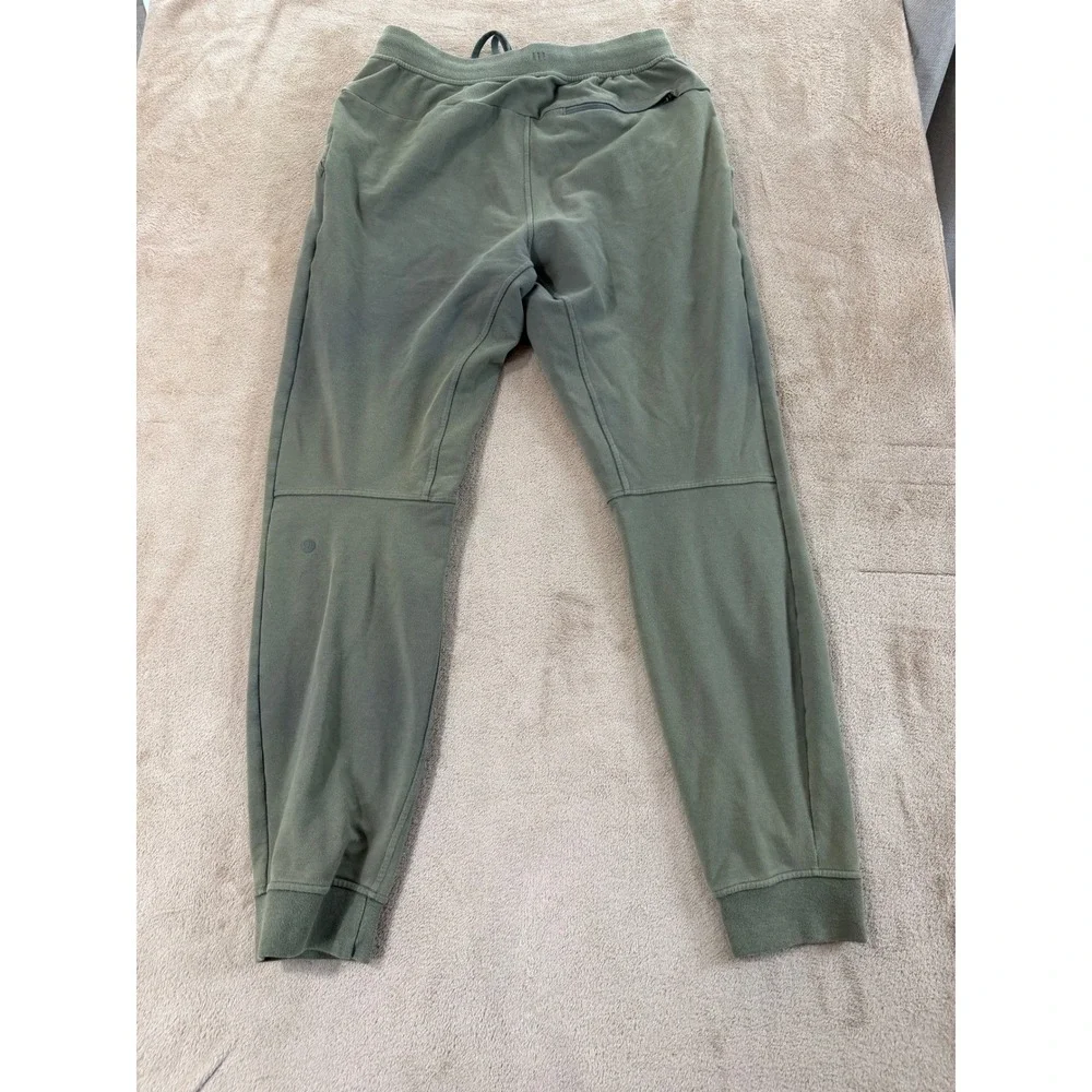 Lululemon City Sweat‎ Jogger Mens Size Small Green Haze Stretch French Terry Gym